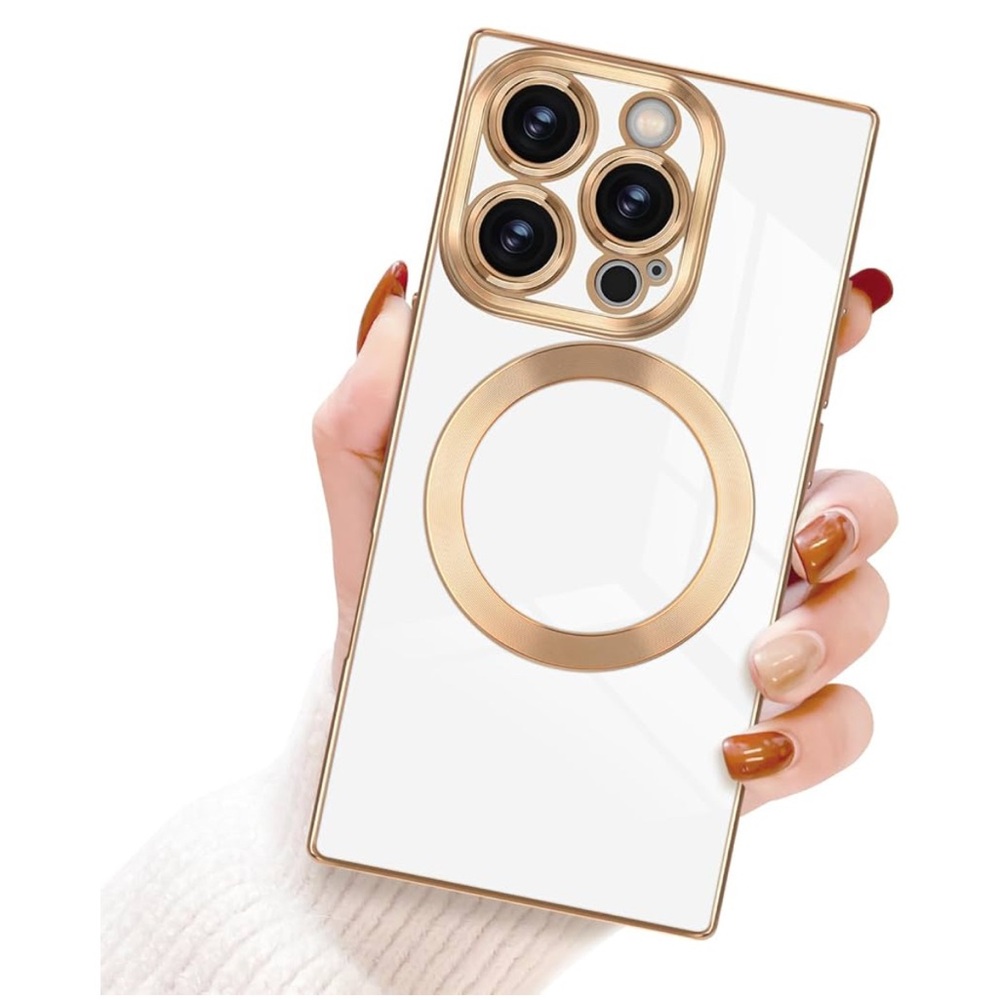 Apple Gold and White Phone Case